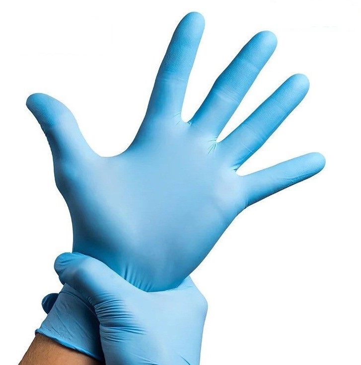 Medizinische Nitril Handschuhe blau Gösse M, 100 Stück