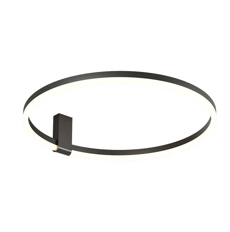 Iron Circular Deckenlampe rund, schwarz, ⌀50cm